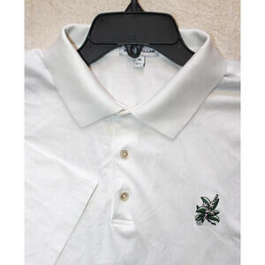 Peter Millar x Laurel Valley Men's Size XL Polo Shirt 100% Cotton Golf White